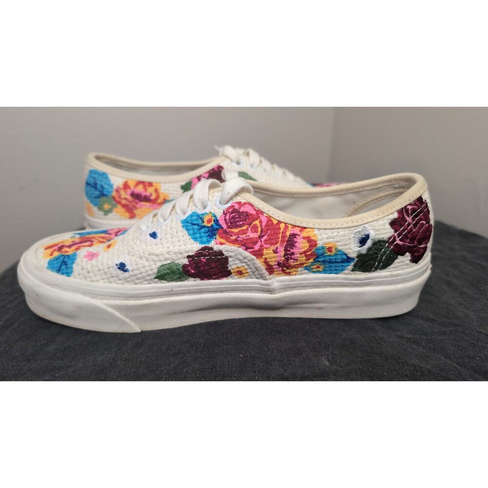 Vans Authentic 44 DX Anaheim Factory Needlepoint Floral Woven Sneaker - Picture 6 of 10